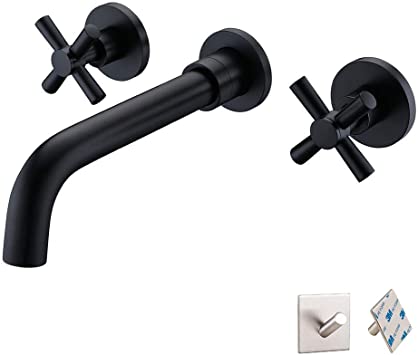 Grifo Empotrado Lavabo Negro