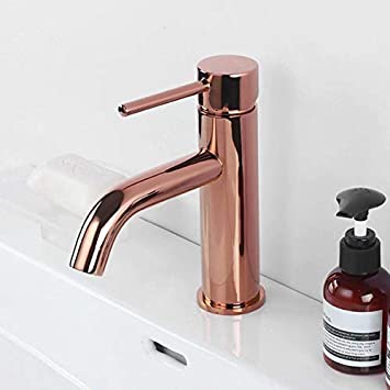 Grifo Lavabo Oro Rosa