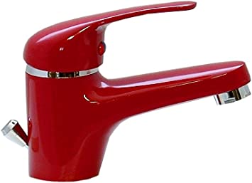 Grifo Lavabo Rojo